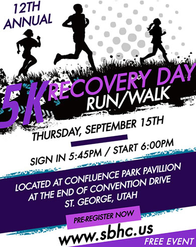 Recovery Day Run/Walk flyer